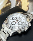 Seiko Silver Panda Daytona - Luxury Chronograph | Chrono | Mecaquartz | Mens | Sport Watch | VK63 Quartz | Daytona | Cosmograph