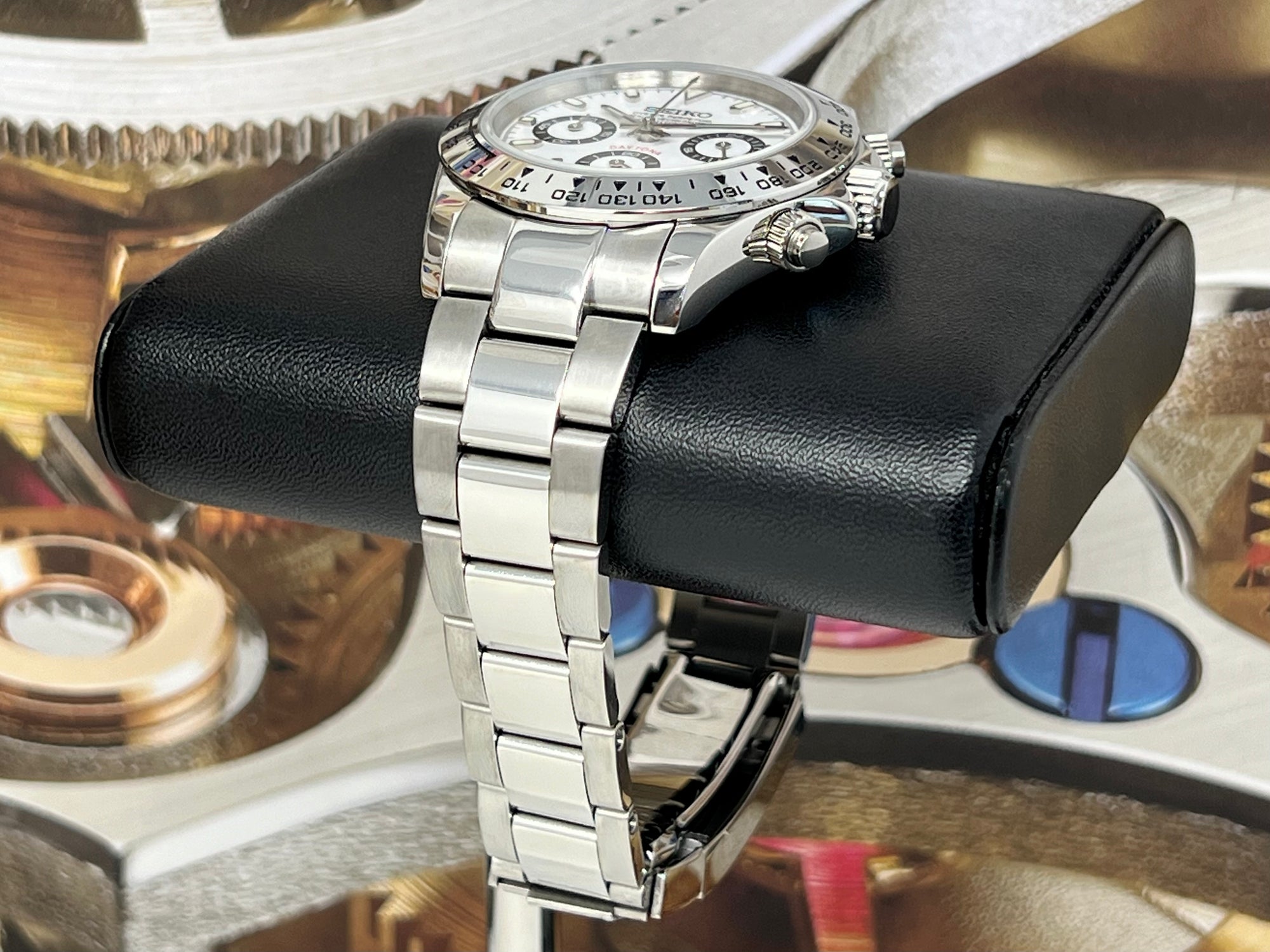 Seiko Silver Panda Daytona - Luxury Chronograph | Chrono | Mecaquartz | Mens | Sport Watch | VK63 Quartz | Daytona | Cosmograph