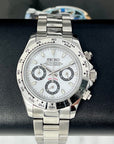 Seiko Silver Panda Daytona - Luxury Chronograph | Chrono | Mecaquartz | Mens | Sport Watch | VK63 Quartz | Daytona | Cosmograph
