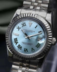 Blue Wimbledon Dial with Silver Band