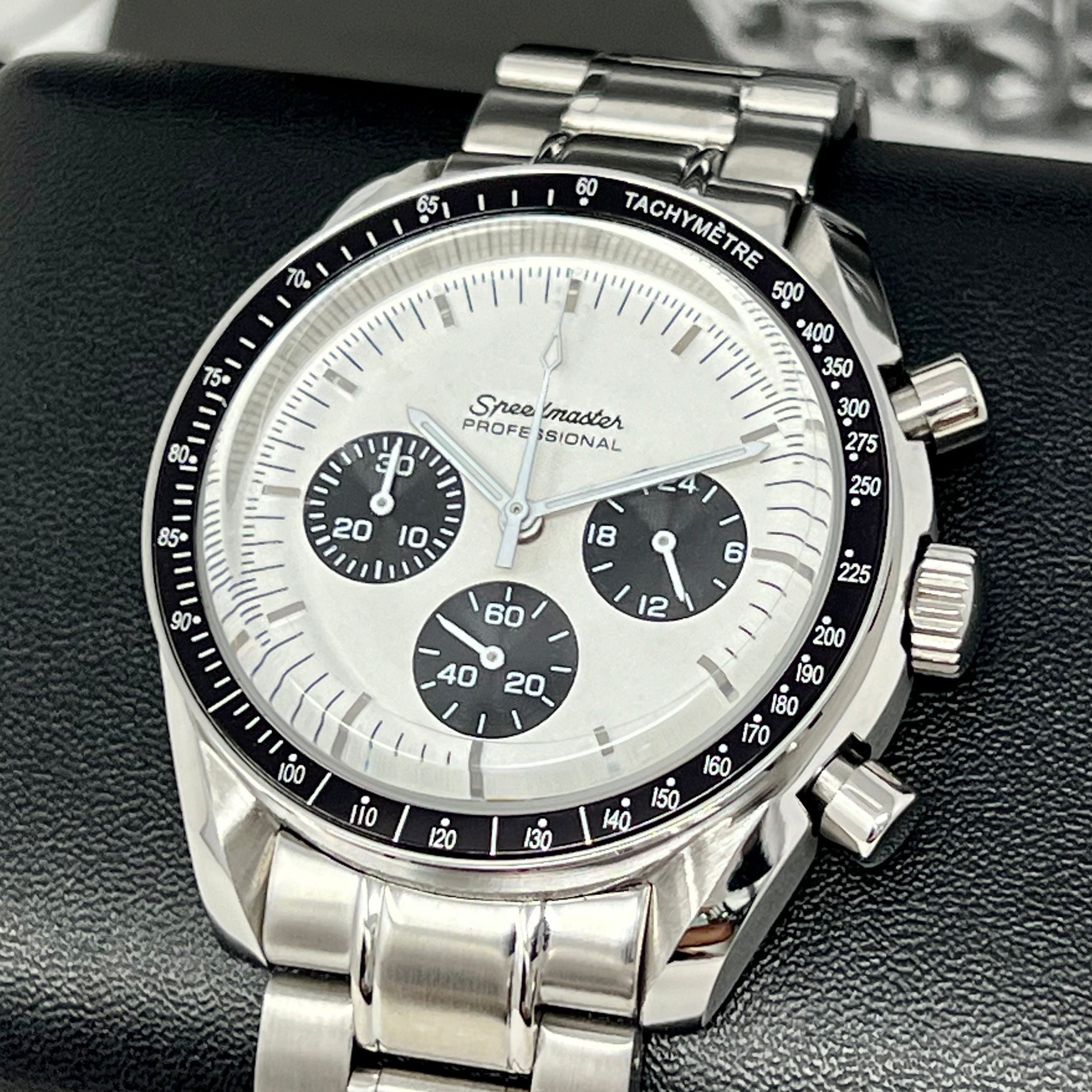 Custom Seiko Panda Chronograph | Speedmaster Style | Speedy Seiko Mod Custom Seiko Panda Chronograph | Speedmaster Style | Speedy Seiko Mod