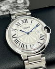 Custom Seiko Ballon Bleu Mod | Stainless Steel Watch | 41mm | Classic White Dial | Automatic Watch