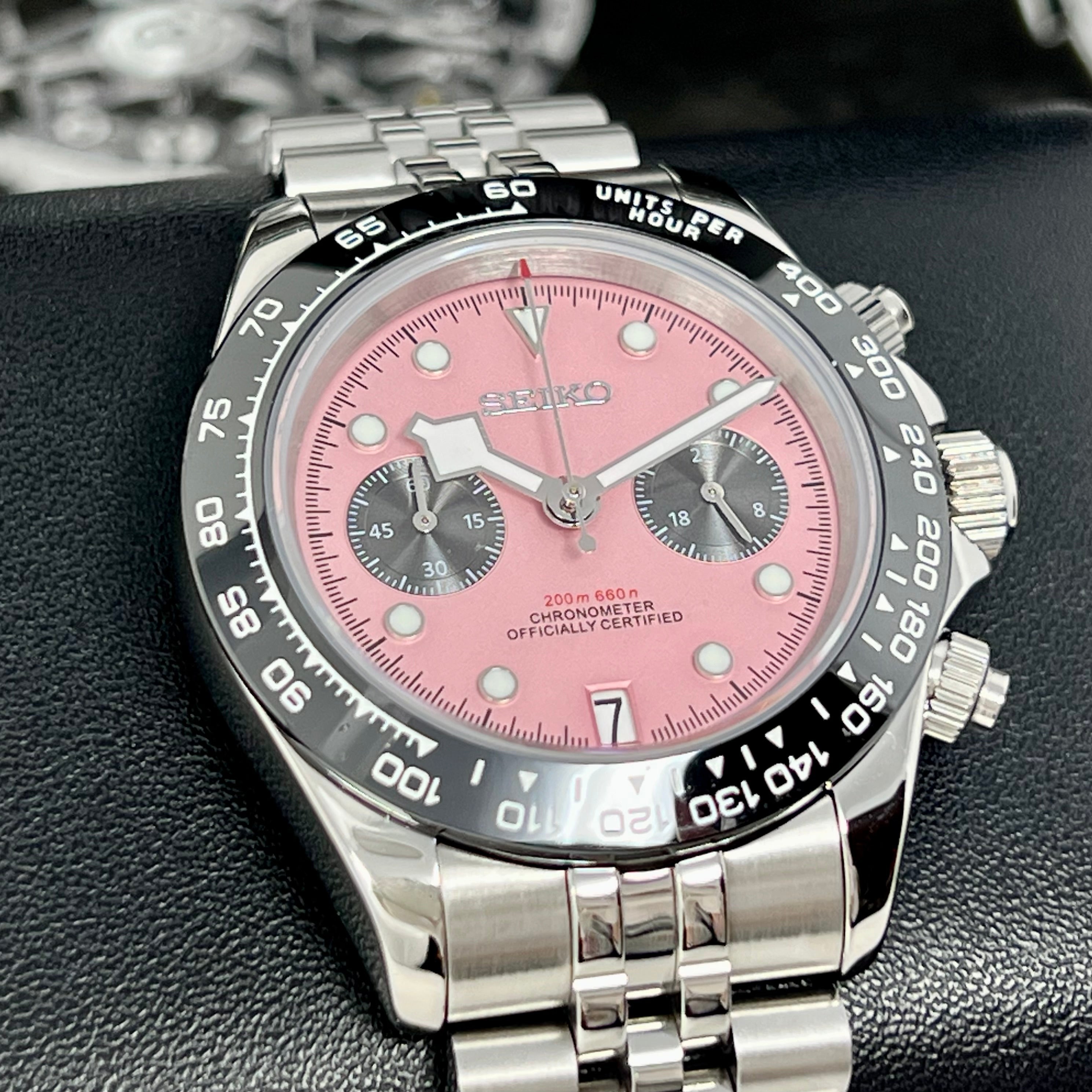 Chrono Black Bay Pink | Luxury Chronograph Watch