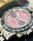 Seiko Chrono Black Bay Pink Watch on Jubilee Bracelet | Luxury Chronograph | Mecaquartz Movement | VK63