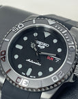 Custom Yachtmaster Seiko 5 Mod - All Black | Stainless Steel | Men's Watch | Seiko Mod | Watch Mod