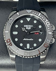 Custom Yachtmaster Seiko 5 Mod - All Black | Stainless Steel | Men's Watch | Seiko Mod | Watch Mod
