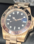 Custom Rootbeer GMT | Stainless Steel Sport Watch | Bronze Watch | Gold Watch | Rose Gold | Seiko Mod | Watch Mod | Mens Women