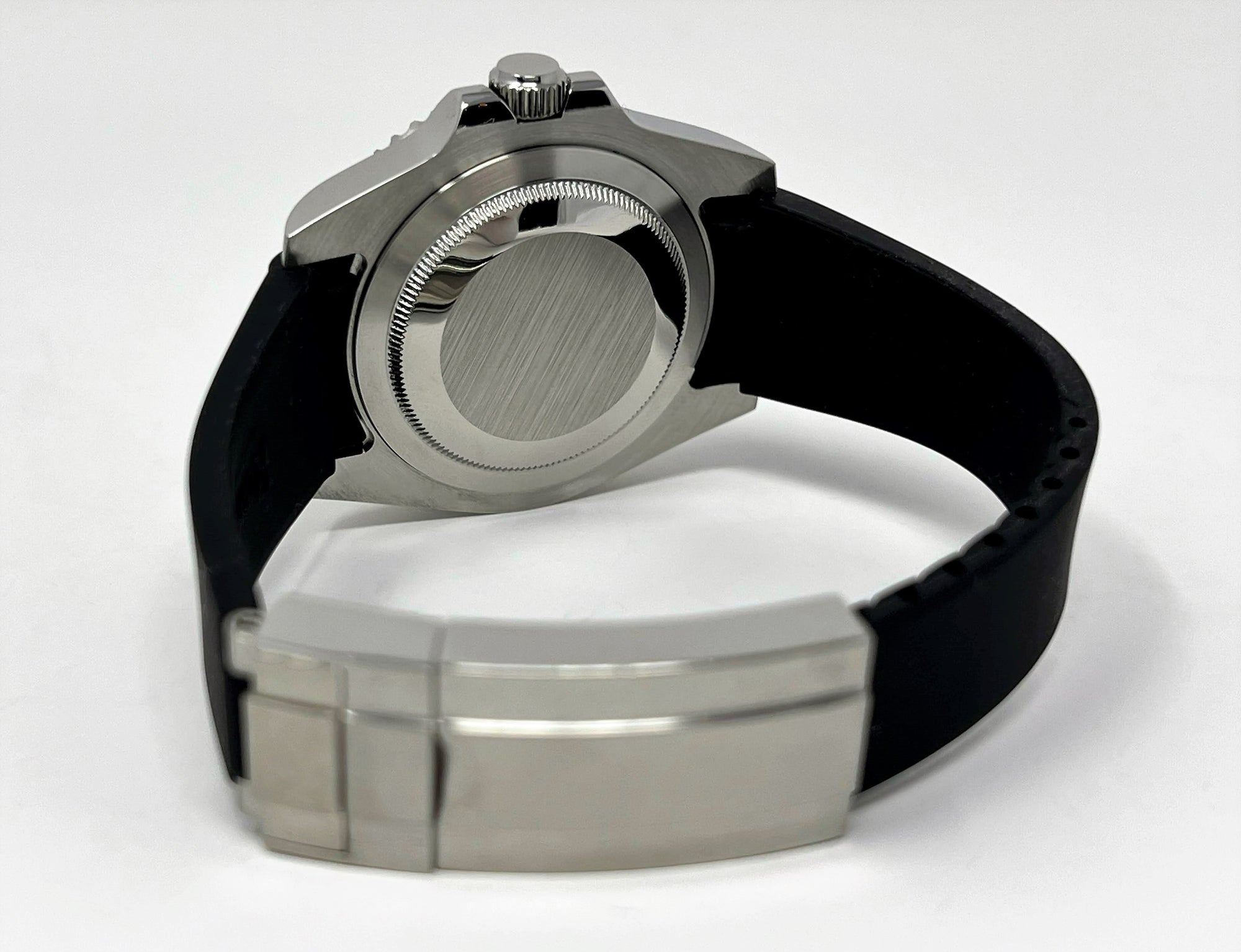 Custom Carbon Fiber Yachtmaster with Red Second Hand | Modern Stainless Steel Sport Watch |