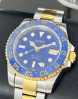 Custom Two Tone GMT Bluesy | Watch Mod | Blue GMT | Men's Watch | Blueberry | Batman | Batgirl | NH34 Automatic