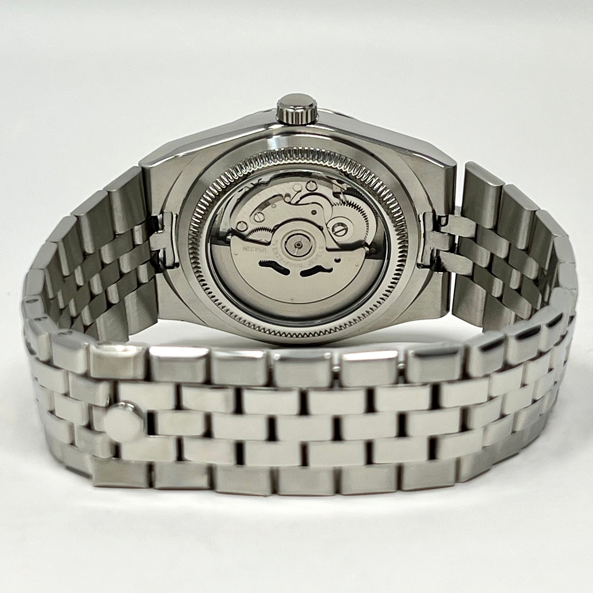 Custom Land Mod | White Dial | 40mm Stainless Steel | Jub Bracelet | Automatic Custom Watch | The 69 | The PRX | The Oak | The Fondue