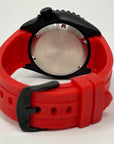 Custom Stealth Blackout Yacht | SKX007 | Men's Watch | Dive Watch | Red Rubber | Mod | 100M | Custom Mod | Watch Mod | Diver