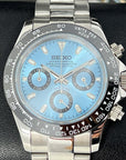 Custom Daytona 40mm - Rare Sky Blue | Stainless Steel | Mecaquartz Watch | Quartz Watch | Seikotona | Seikitona | Seiktona | John Mayer