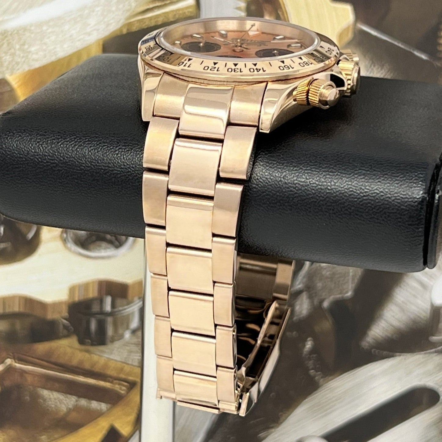 Rose Gold Daytona Chronograph | VK63 Mecaquartz | Seiko Mod