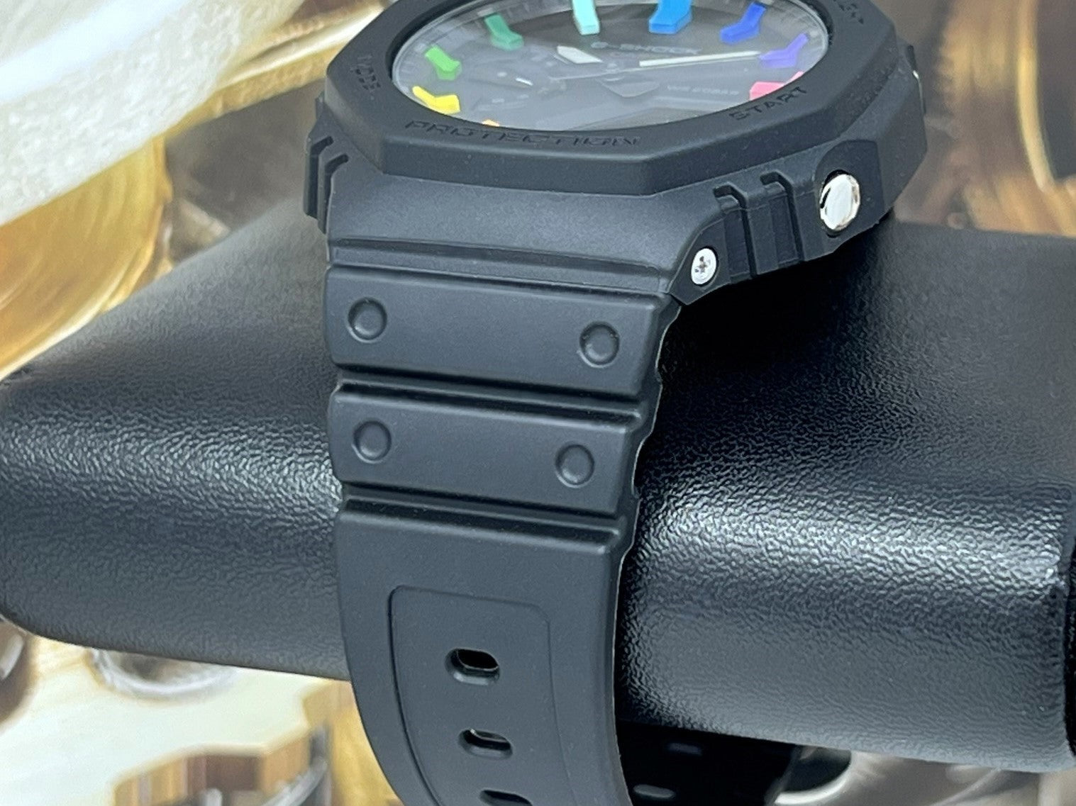 G-Shock CasiOak Black Rainbow Mod | Custom GA-2100 Watch | Casio Mod