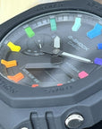 G-Shock CasiOak Black Rainbow Mod | GA-2100 | Colorful Mod | Rainbow
