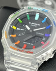G-Shock Casioak Jellyfish Rainbow Mod |  GA-2100 Jellyfish | Colorful Mod | Rainbow Skeleton