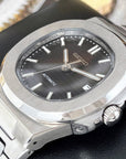Seikonaut Luxury Black | Stainless Steel | Modern Automatic Dress Sport Watch with Sapphire Crystal | Seiko Mod | Watch Mod | Custom Watch