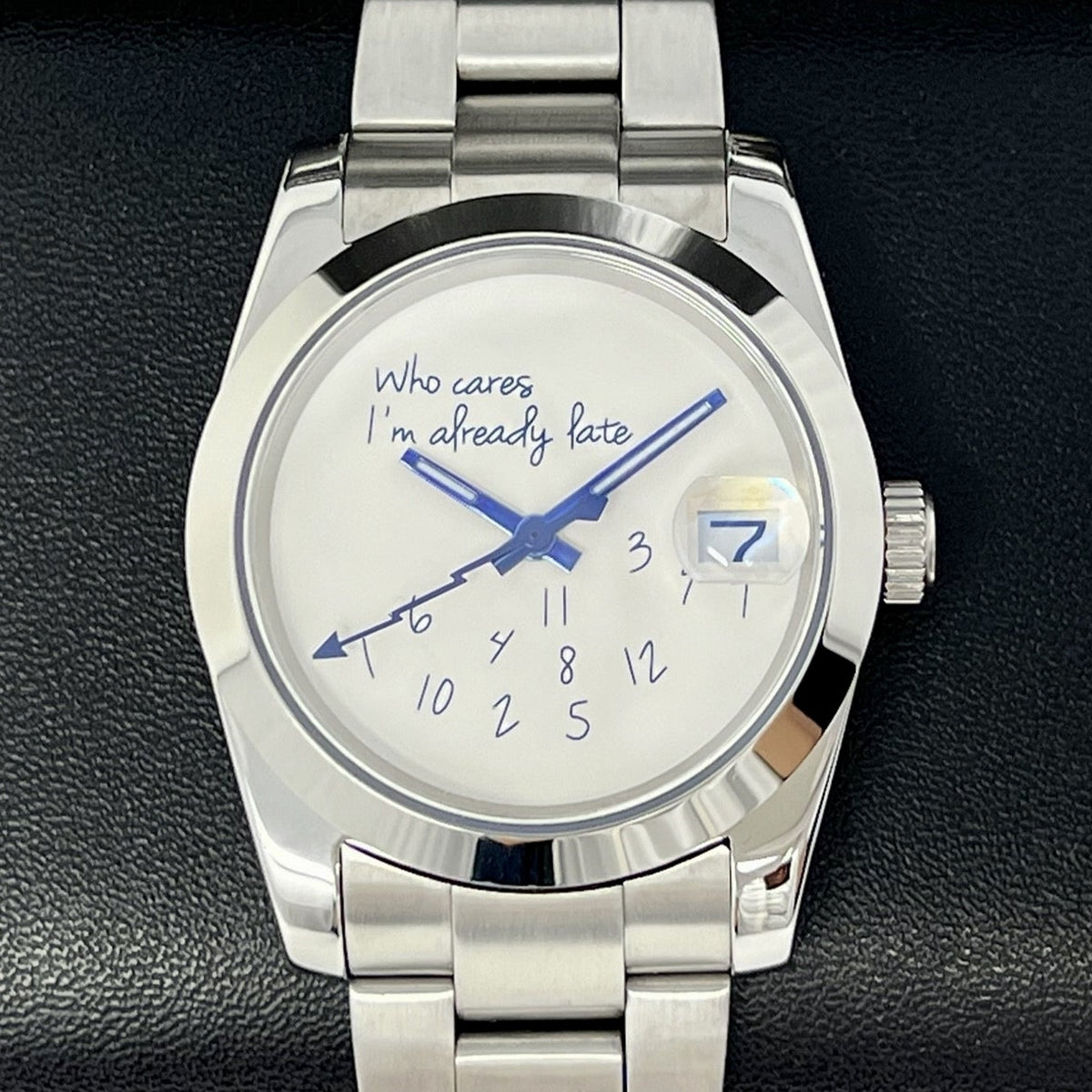 Custom Who Cares I'm Already Late | Seiko Mod Watch | Luxury Watch