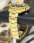 Custom Gold Submariner - Gold and Black Custom Built, Yellow Gold Dive Watch, Seiko Mod, Custom Mod, Watch Mod, Diver