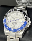 Seiko Polar White Batman - Stainless Steel Sport Watch - Custom Sapphire Crystal and NH35 Movement