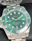 Seiko Hulk Submariner - Left Handed Edition - Sunburst Green Bezel Lefty Edition | Green | Riddler | Destro | South Paw | Oyster Automatic NH35 | Men