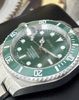 Seiko Hulk Submariner - Left Handed Edition - Sunburst Green Bezel Lefty Edition | Green | Riddler | Destro | South Paw | Oyster Automatic NH35 | Men