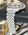 White Coke - 4 Hand GMT Watch - Black and Red | NH34 movement | 41mm | Dual Two Timezone | Automatic Custom Watch | Custom Watch Mod