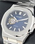 Seikonaut Blue Open Heart | Stainless Steel | Modern Automatic Dress Sport Watch with Sapphire Crystal | Seiko Mod | Watch Mod | Custom Watch