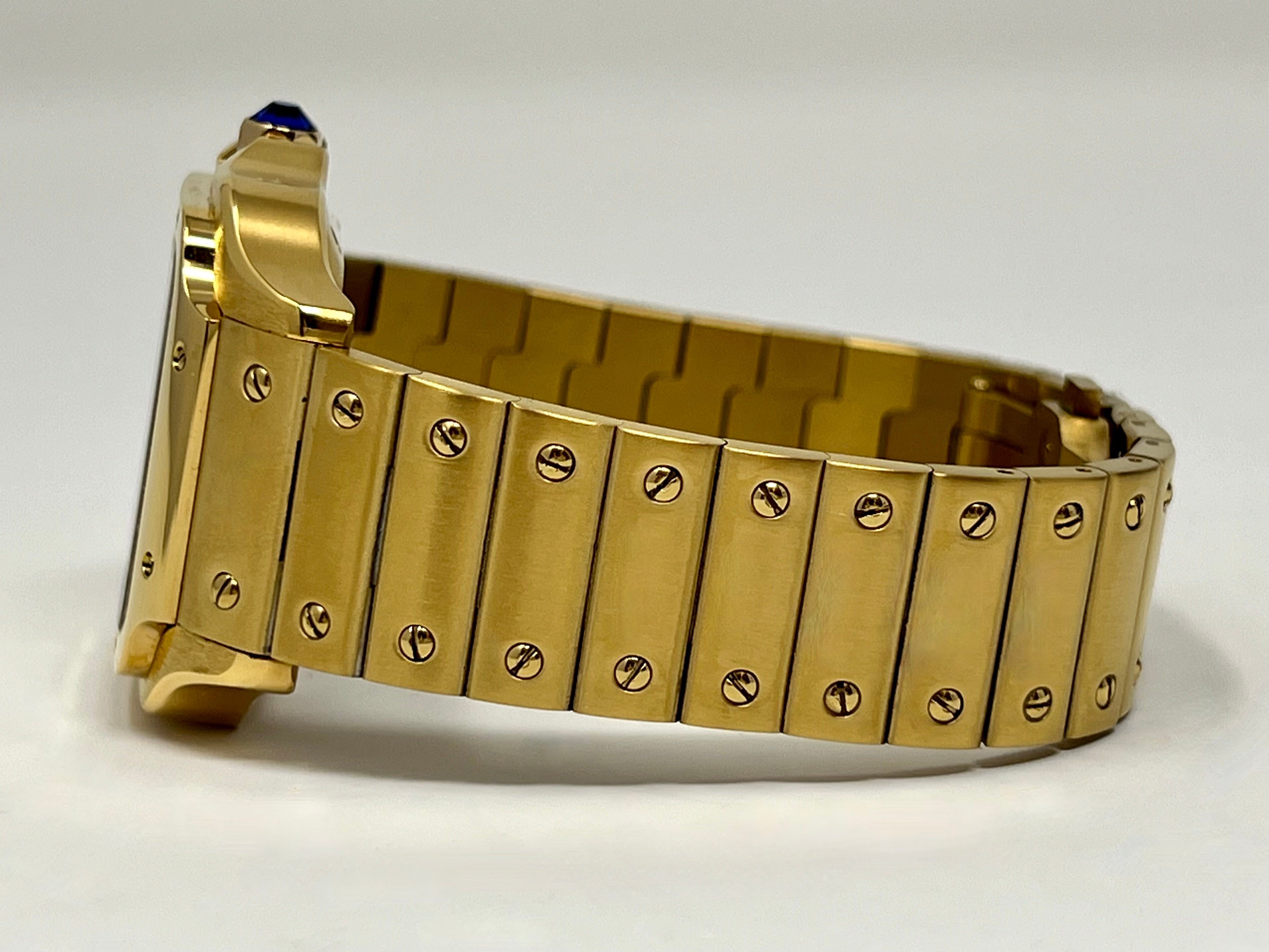 Custom Gold Santos Mod | Stainless Steel Watch | 38mm