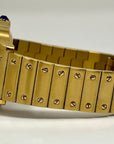 Custom Gold Santos Mod | Stainless Steel Watch | 38mm | Classic White Dial | Automatic Watch | Seiko NH35 Movement