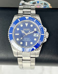 Custom Bluesy Sub | Stainless Steel | Sapphire Crystal | Black Seiko Mod | Seiko NH35 Automatic Submariner