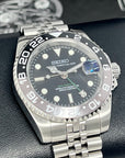 Custom Bruce Wayne GMT | Seiko Mod with True GMT Function | Seiko NH34 Movement | Gray and Black | 41mm