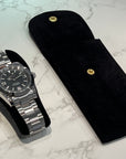 Watch Travel Pouch | Velvet Watch Case Storage | Green or Black