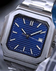 Blue dial with Silver band
