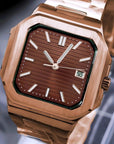 Brown Dial with Rose Gold Dial