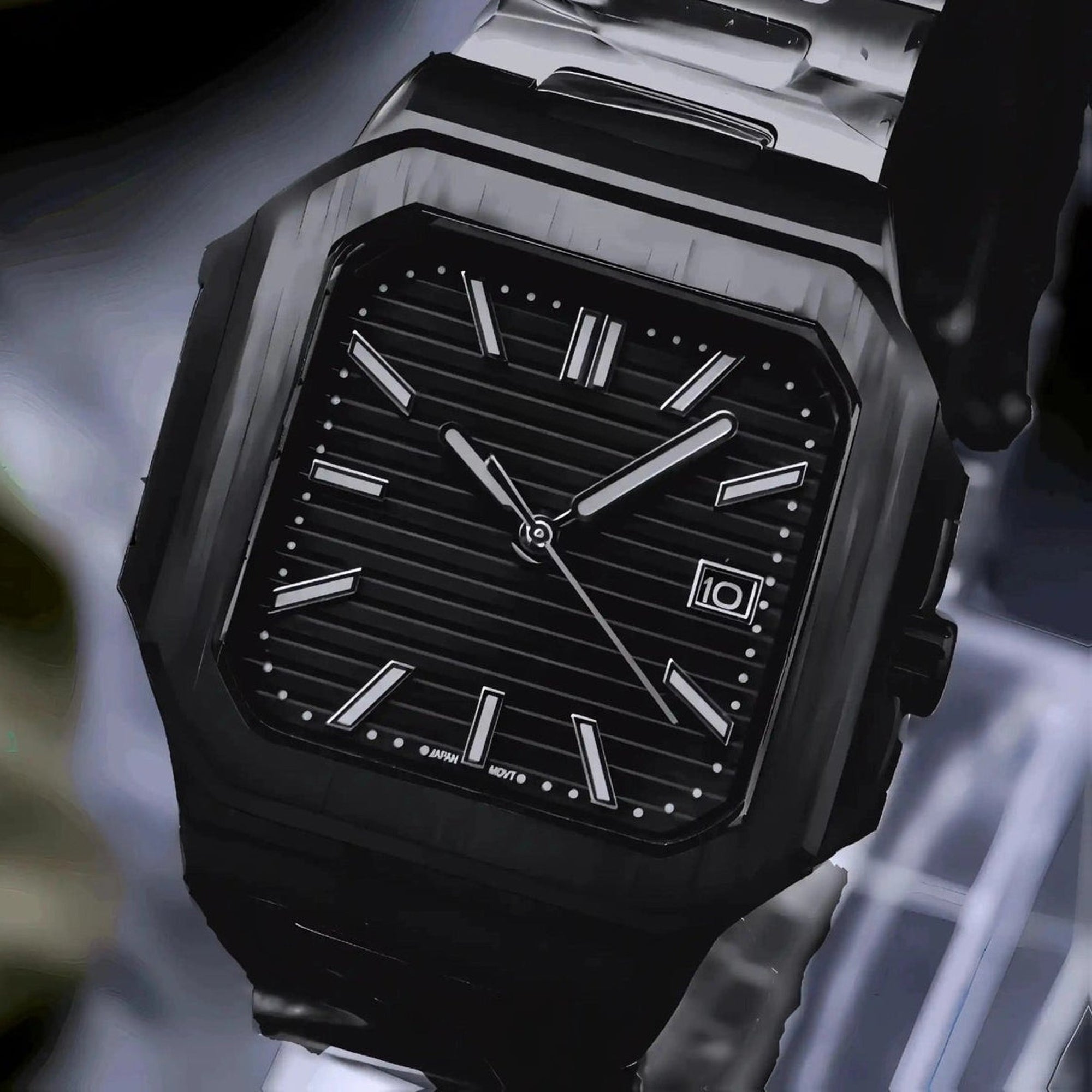 Black Dial With Black Band