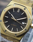 Black Dial with Yellow Gold Band