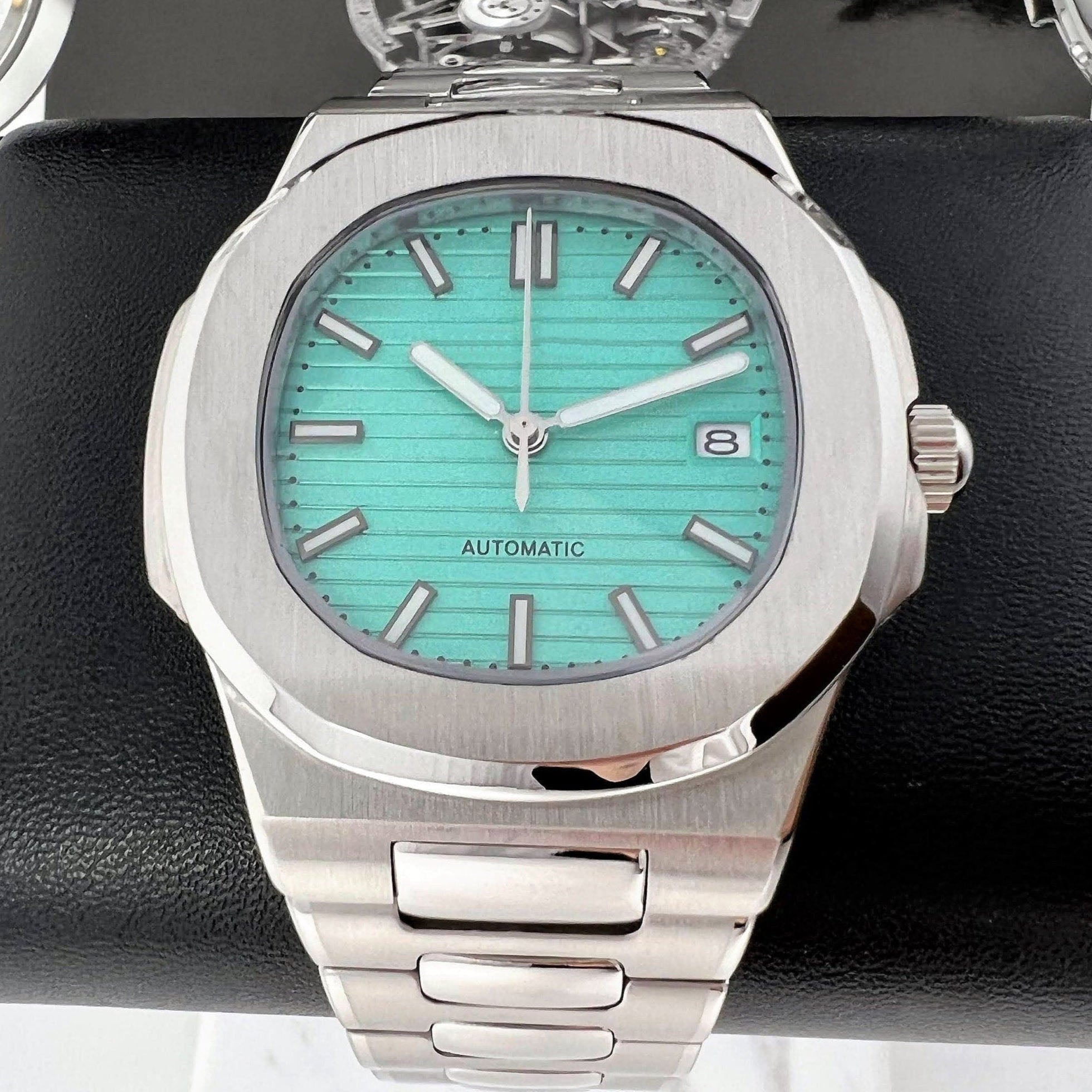 Seikonaut Rare Aqua Light Blue | Stainless Steel Silver | Embossed Dial | Automatic NH35 Movement