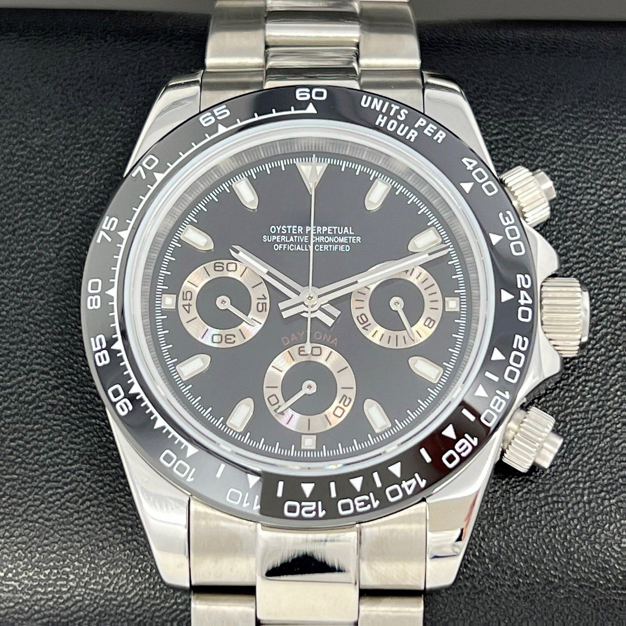 Custom Daytona - Luxury Black Chronograph | Chrono | Wristwatch | Mens Watch | Sport Watch | VK63 | Quartz Watch | Cosmograph Automatic