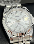 Silver Datejust40mm | Fluted Bezel | Jubilee | NH35 Automatic | Seiko Watch Mod | DJ40 | Fluted Bezel | Silver White Dial | Date Just