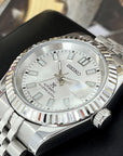 Silver Datejust40mm | Fluted Bezel | Jubilee | NH35 Automatic | Seiko Watch Mod | DJ40 | Fluted Bezel | Silver White Dial | Date Just