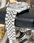 Silver Datejust40mm | Fluted Bezel | Jubilee | NH35 Automatic | Seiko Watch Mod | DJ40 | Fluted Bezel | Silver White Dial | Date Just