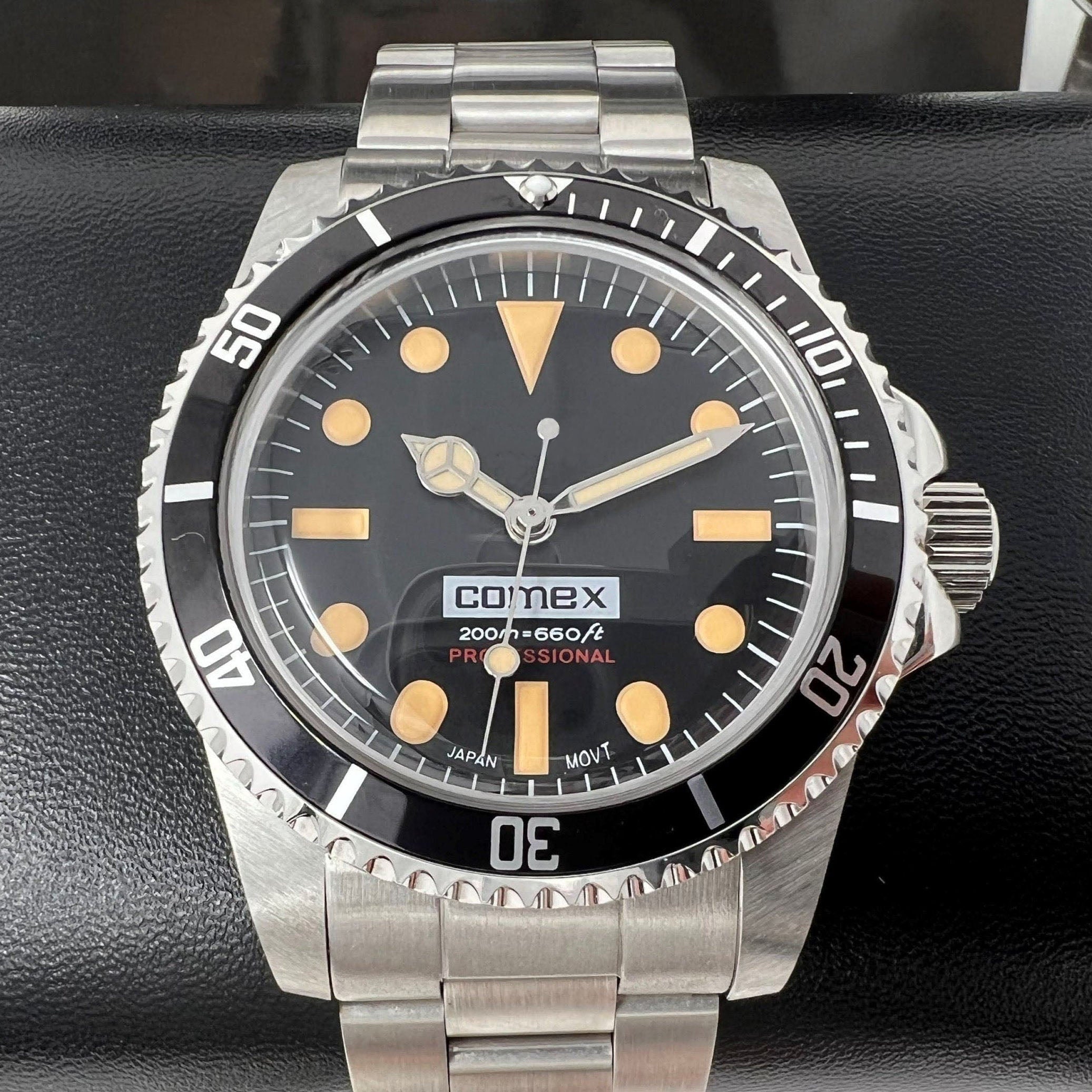 黒サブ40mm comex NH35mod サブマリーナカスタム MOD Seiko COMEX Sub | Vintage Style NH35 Automatic | Seiko Mod