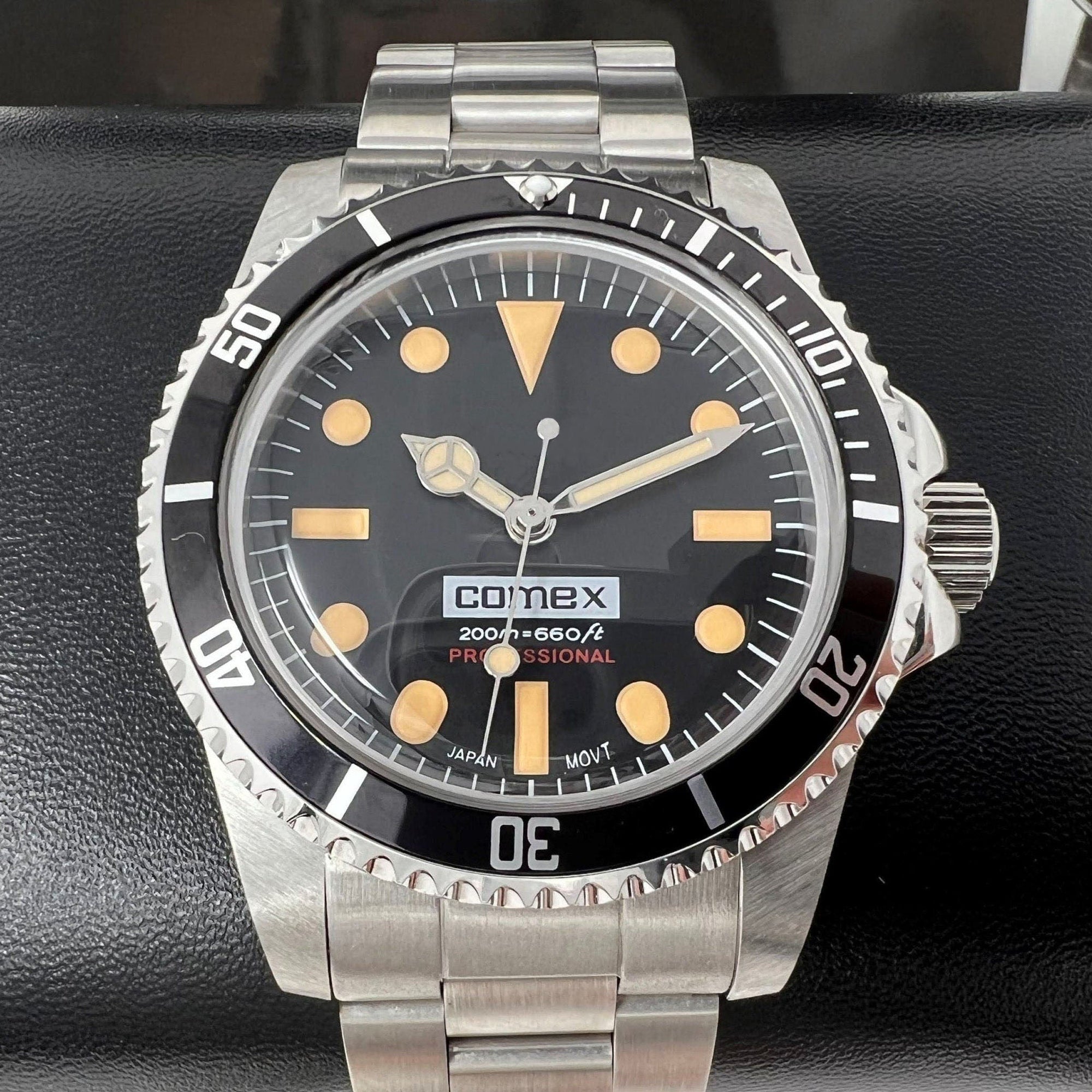 Custom Vintage Comex Diver Sub Mod | Beautiful Domed Crystal on Oyst | 39.5mm | Milsub | Military Sub | Diving