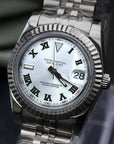 White Dial with Band
