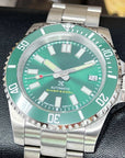 Custom Hulk Max Sub | Stainless Steel Sport Watch | Sapphire Crystal | Oyst Steel Bracelet | Green Ceramic Bezel | Mod