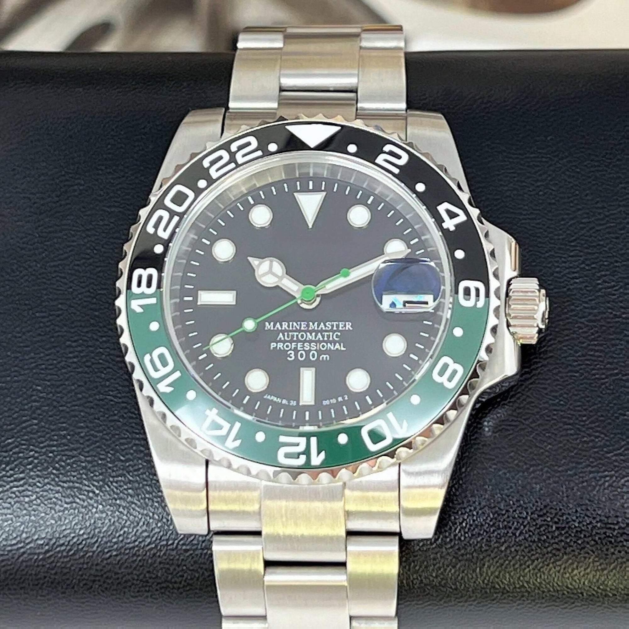 Sprite - Stainless Steel Sport Watch - Custom Sapphire Crystal and NH35 Movement