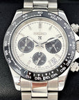 Seiko Daytona 40mm | Panda Dial | Stainless Steel | Seiktona Seikotona | Chronograph | Chrono | Stopwatch | Steel Sport Watch | VK63 Quartz