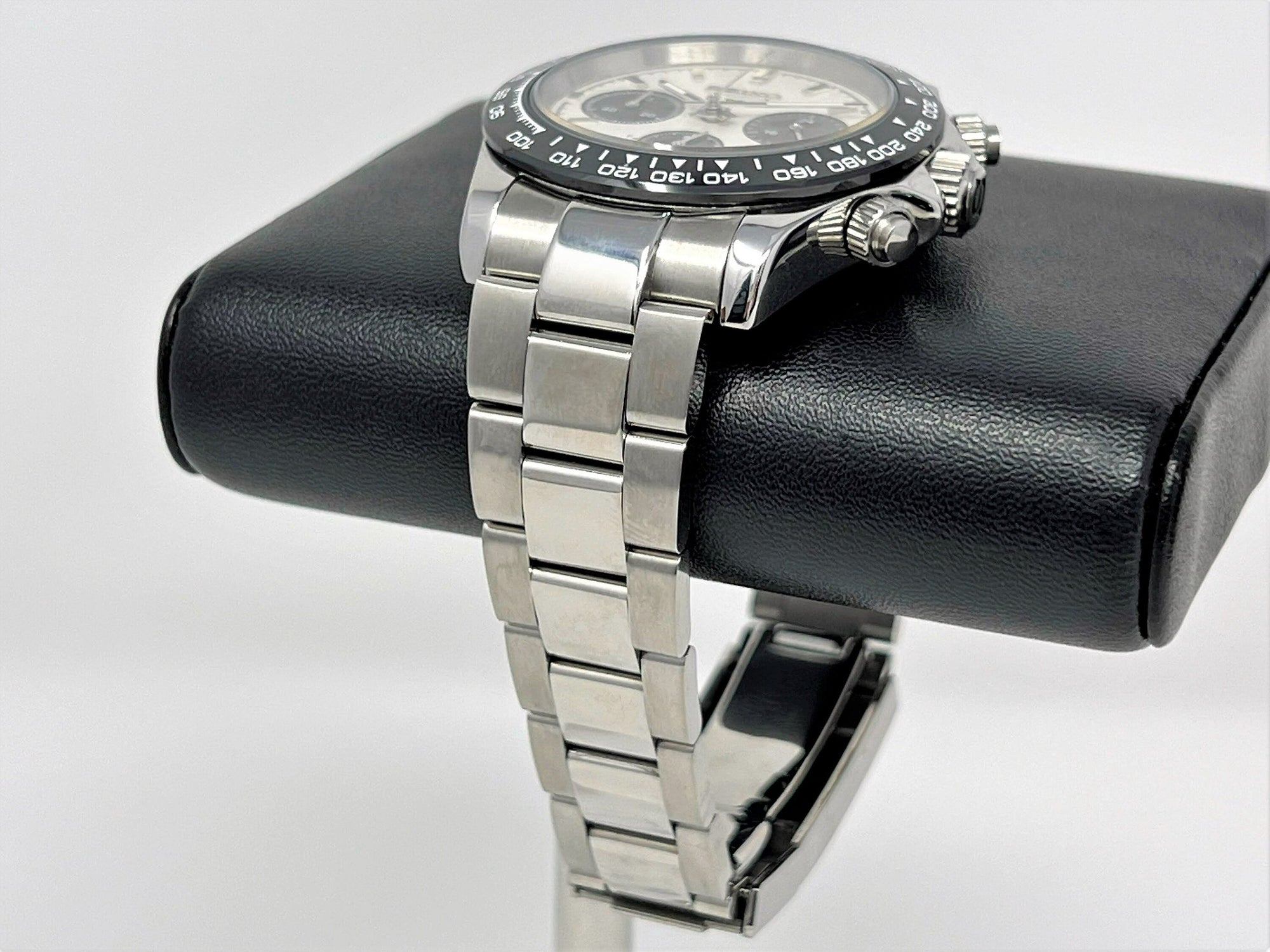 Seiko Daytona 40mm | Panda Dial | Stainless Steel | Seiktona Seikotona | Chronograph | Chrono | Stopwatch | Steel Sport Watch | VK63 Quartz