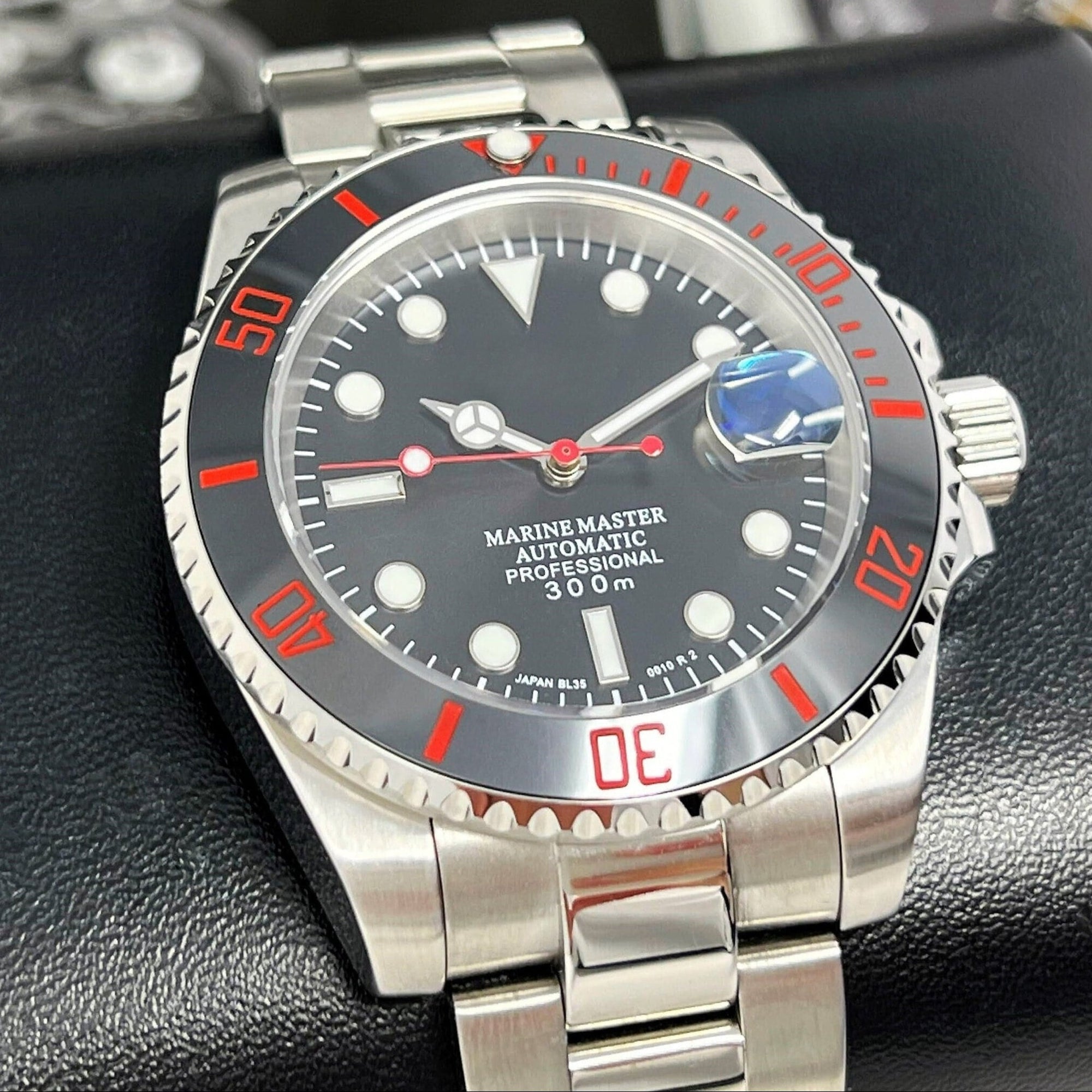 Custom Coke Zero Sub | Black Red Mod | Watch Mod | Custom Build Watch | Stainless Steel | Sub | Steel Sport | Watch Watches | 5 Mod